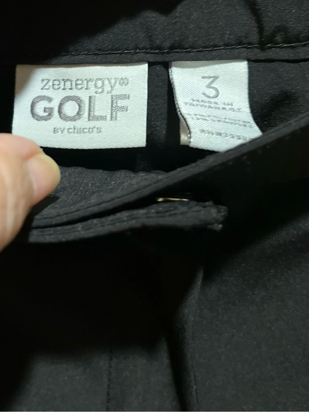 95. WOMENS CHICO’S ZENERGY 3/XL DETAIL PANTS